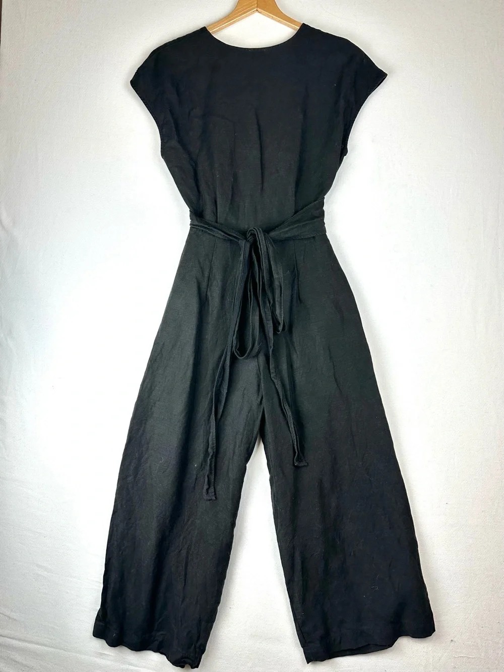 Wilfred Brax Wrap Front‎ Cutout Jumpsuit Linen Blend Wide leg